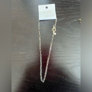 J. Crew Gold Minimalist Necklace